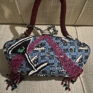 Mary Frances Martini Beaded Purse Hardshell